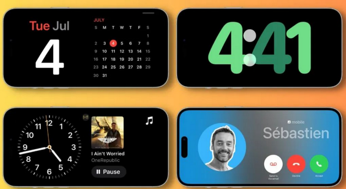 历下苹果手机维修分享iOS17横屏充电待机显示有什么好处 