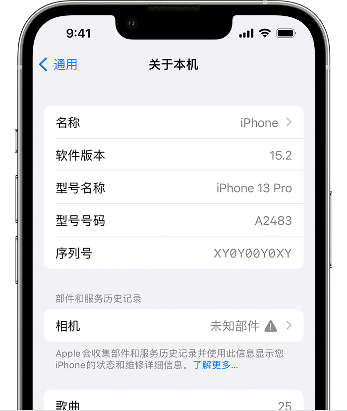 历下苹果维修分享iPhone 出现提示相机“未知部件”是什么原因？ 