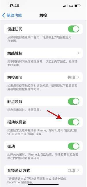 历下苹果手机维修分享iPhone手机如何设置摇一摇删除文字 